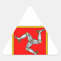 Isle of Man Triangle Stickers