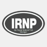 Isle Royale National Park Oval Stickers