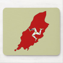 Isleofman flag map mousepads by FlagStore Isleofman flag map mousepads