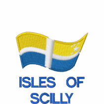 Isles of Scilly and Flying Scillonian Cross Polo embroidered shirts by severecci Isles of Scilly and Flying Scillonian Cross Polo embroidered shirts