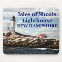 Isles of Shoals Lighthouse, New Hampshire Mousepad mousepads