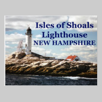Isles of Shoals Lighthouse, New Hampshire Postcard postcards