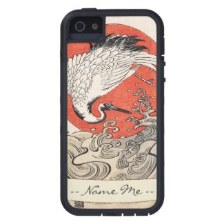 Isoda Koryusai Crane Waves and rising sun iPhone 5 Cover
