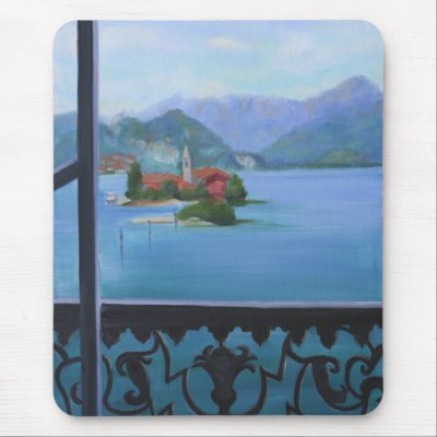 Isola Bella Balcony Mouse Pads by susanpaynetrutna