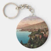Isola Pallanza, Maggiore, Lake of, Italy vintage P Key Chain