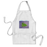 Isolated fresh fern leaf apron