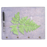 Isolated fresh fern leaf dry erase board