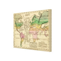 Isothermal chart, productions canvas print