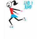 ispin i jump ice skater t-shirts