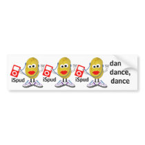 'iSpud' humorous parody Bumper Sticker bumper stickers