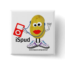 'ispud' humorous parody Button
