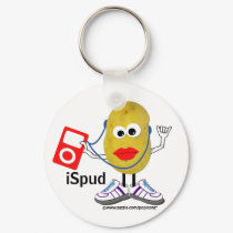 'ispud' humorous parody Keychain by popiconz 'ispud' humorous parody Keychain