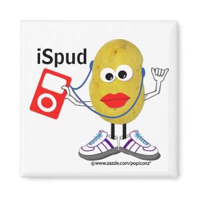 'ispud' humorous parody Magnet by popiconz