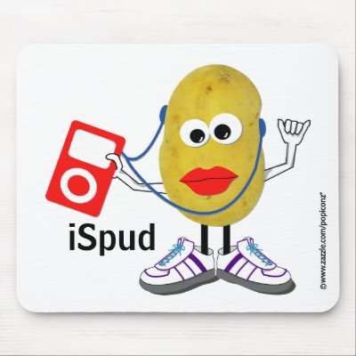 'ispud' humorous parody Mousepad by popiconz
