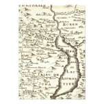 Israel Antique Map Bar Mitzvah RSVP Response Personalized Invite