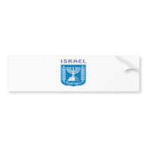 Israel Coat Of Arms Bumper Sticker