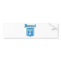 Israel coat of arms designs bumper sticker