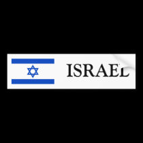 Israel Flag bumper stickers