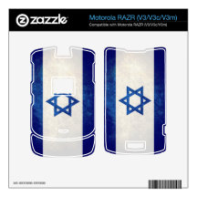 Israel Flag; Decals For Motorola RAZR