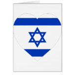 Israel Flag Heart Cards