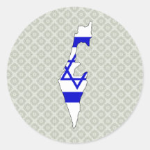 Israel Flag Map full size Sticker