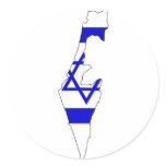 Israel flag map stickers