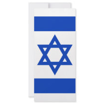 Israel flag rack cards