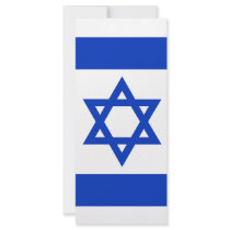 Israel Flag rack cards