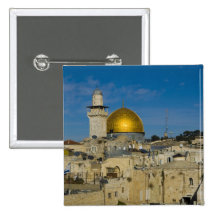 Israel, Jerusalem, Dome of the Rock Pinback Buttons