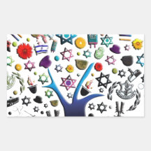 Israel Rectangular Stickers