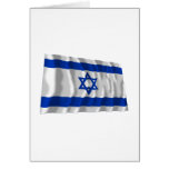 Israel Waving Flag Greeting Card
