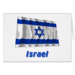 Israel Waving Flag with Name Cards