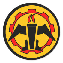ISRAELI AIR FORCE SQUADRON=FLYING SCHOOL-ADVANCED ROUND STICKER