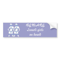 israeli  flag bumper stickers