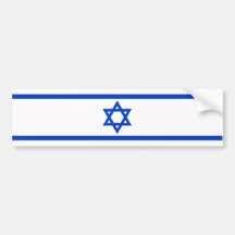 Israeli Flag Bumper Stickers