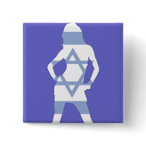 israeli  flag pinback button