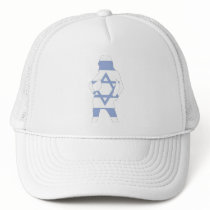 israeli  flag mesh hats