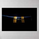 ISS at sunrise posters