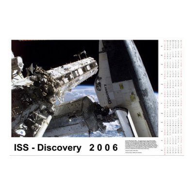 ISS-Discovery 2006 Calendar Poster by tiggerntatie