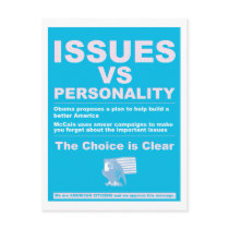 Issues vs Personality postcards by yojoe Issues vs Personality postcards