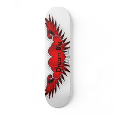 ist2 2461222heartwingtattoo Dream Big Skate Deck by sexyperson14121
