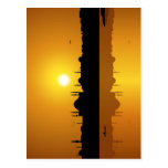 Istanbul and sunset post card