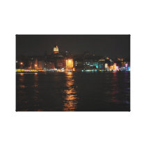 Istanbul ate night gallery wrap canvas