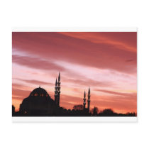 Istanbul-Mosque silhouette Postcards
