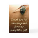istockcalligraphy, Thank you for attending and ... cards by moepontiac istockcalligraphy, Thank you for attending and ... cards