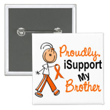 iSupport 1 SFT Leukemia MS Kidney Cancer BROTHER Pins