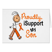 iSupport 1 SFT Leukemia MS Kidney Cancer SON Greeting Card