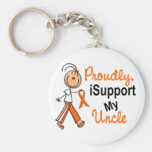 iSupport 1 SFT Leukemia MS Kidney Cancer UNCLE Key Chains