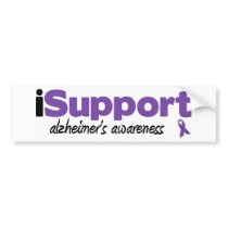 iSupport Alzheimers Bumper Stickers