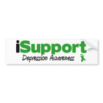 iSupport Depression bumper stickers